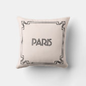 Paris Art Nouveau Art Deco Jugendstil クッション (裏面)