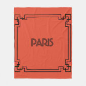 Paris Art Nouveau Art Deco Jugendstil フリースブランケット (正面)