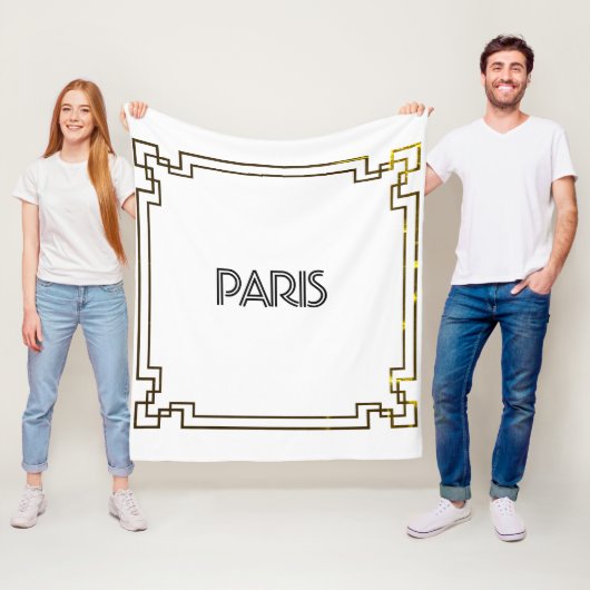 Paris Art Nouveau Art Deco Jugendstil フリースブランケット (インサイチュ)