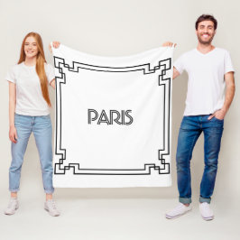 Paris Art Nouveau Art Deco Jugendstil フリースブランケット