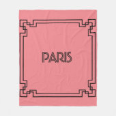 Paris Art Nouveau Art Deco Jugendstil フリースブランケット (正面)