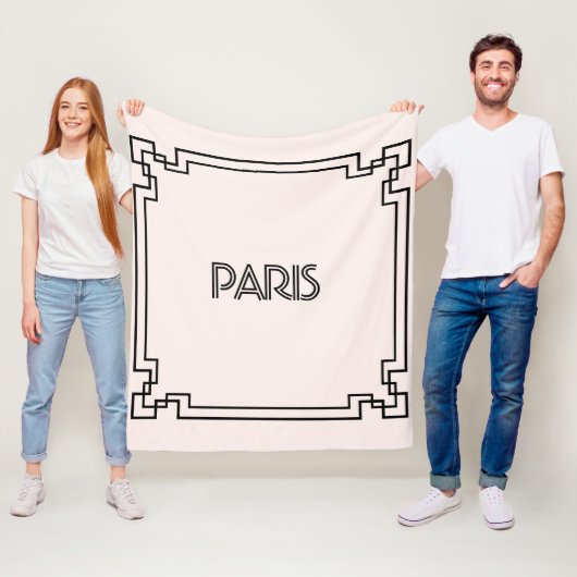 Paris Art Nouveau Art Deco Jugendstil フリースブランケット (インサイチュ)