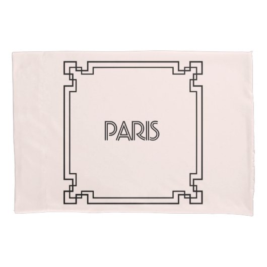 Paris Art Nouveau Art Deco Jugendstil 枕カバー (正面)