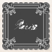 Paris Art Nouveau Jugendstil ペーパーコースター (正面)
