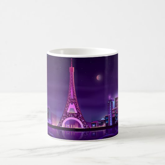 Paris at night コーヒーマグカップ (中央)