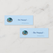 Paris at Night Horizontal Bookmarks (Bulk) - Happy スキニー名刺 (正面/裏面)