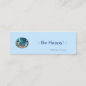 Paris at Night Horizontal Bookmarks (Bulk) - Happy スキニー名刺 (裏面)