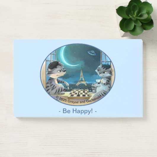 Paris at Night Notes 10" x 6" - Happy ポストイット (オフィス)