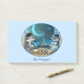 Paris at Night Notes 10" x 6" - Happy ポストイット (デスク)