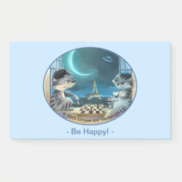 Paris at Night Notes 10" x 6" - Happy ポストイット