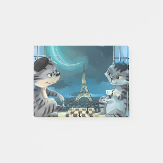 Paris at Night Notes 4" x 3" ポストイット (正面)