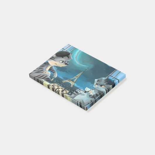 Paris at Night Notes 4" x 3" ポストイット (アングル)