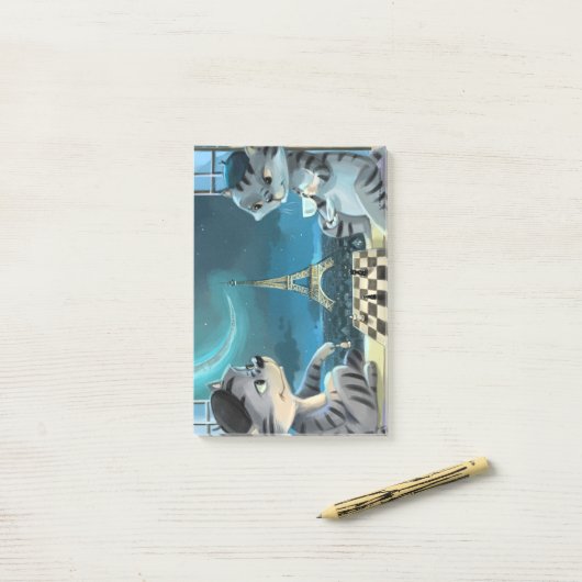 Paris at Night Notes 4" x 6" ポストイット (デスク上)