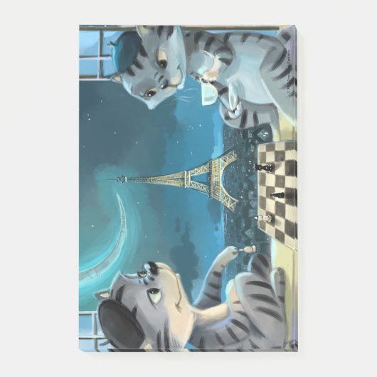 Paris at Night Notes 4" x 6" ポストイット (正面)