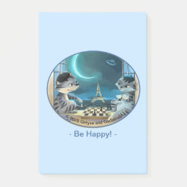 Paris at Night Notes 4" x 6" - Happy ポストイット