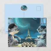 Paris at Night Post Card （オプションの封筒） ポストカード (正面/裏面)