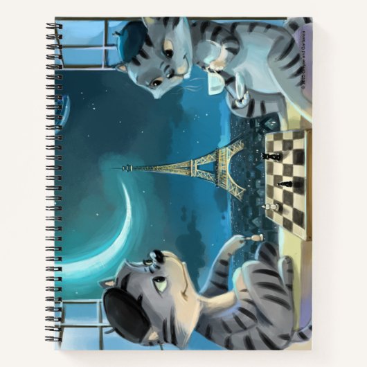 Paris at Night Spiral Notebook (Various) ノートブック (正面)