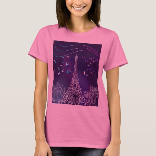 Paris at night tシャツ (正面)