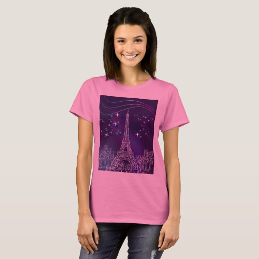 Paris at night tシャツ (正面フル)