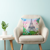 Paris azul y rosa クッション (椅子)