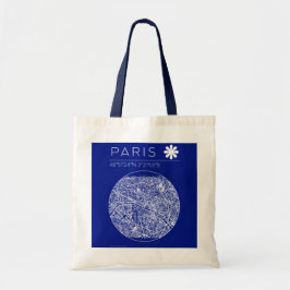 Paris Blueprint City Map Tote Bag トートバッグ