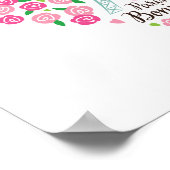 Paris Bonjour | Floral Heart ポスター (角)