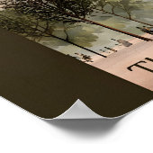 Paris Building Row Poster  Sunset Cityscape Quote ポスター (角)