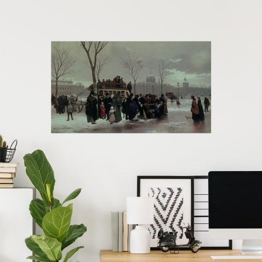 Paris Bus Accident ポスター (ホームオフィス)