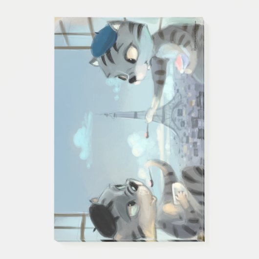 Paris by Dayメモ4" x 6" ポストイット (正面)