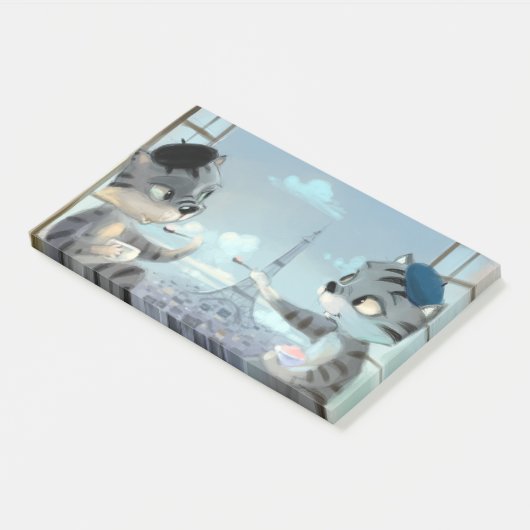 Paris by Day Notes 10" x 6" ポストイット (アングル)