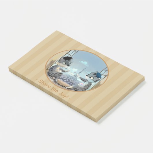 Paris by Day Notes 10" x 6" - Joy ポストイット (アングル)