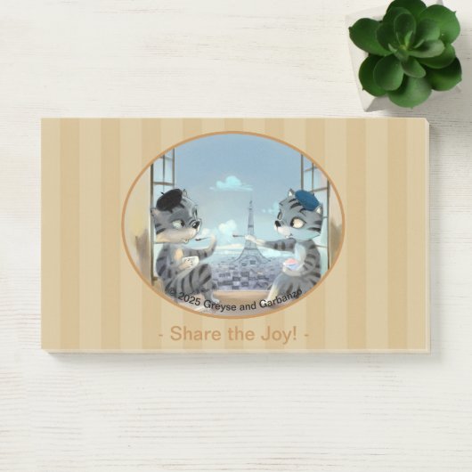 Paris by Day Notes 10" x 6" - Joy ポストイット (オフィス)