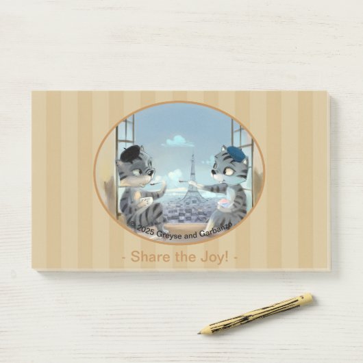 Paris by Day Notes 10" x 6" - Joy ポストイット (デスク)