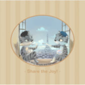 Paris by Day Vinyl Sticker - Joy (様々なサイズ) シール (正面)