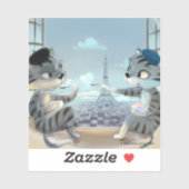 Paris by Day Vinyl Sticker - Joy (Various Sizes) シール (シート)