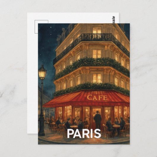 Paris Café ポストカード (正面/裏面)