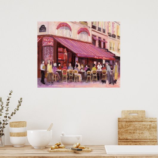 Paris Cafe Bar Poster ポスター (キッチン)
