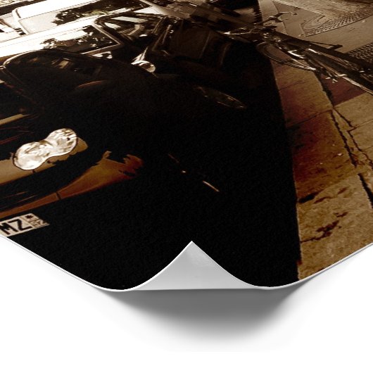 Paris Cafe Scene (I) - Panorama ポスター (角)