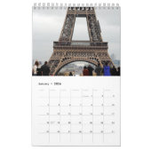 Paris Calendar カレンダー (1月 2026)