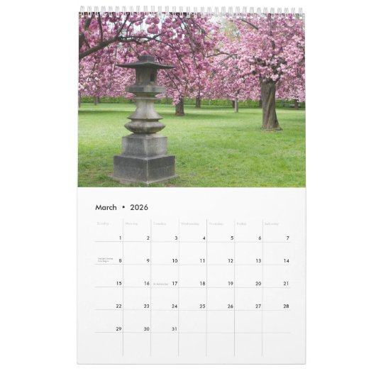 Paris Calendar カレンダー (3月 2026)