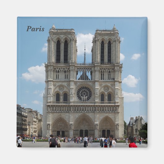 Paris - Cath�drale Notre-Dame - マグネット (正面)