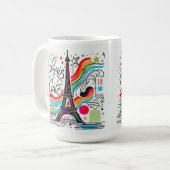 Paris Chic Vibes #4 コーヒーマグカップ (正面左)