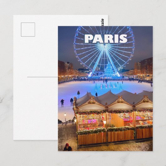 Paris Christmas Wonder ポストカード (正面/裏面)