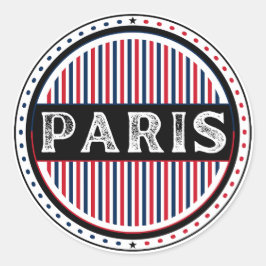 Paris City Pride Emblem – French Identity ラウンドシール