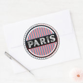 Paris City Pride Emblem – French Identity ラウンドシール (封筒)