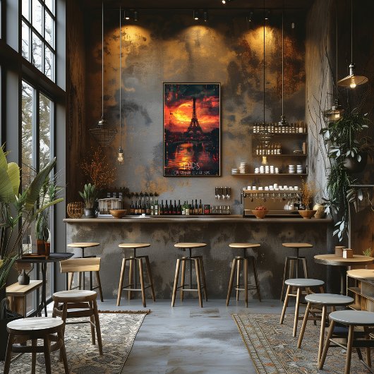 París: Ciudad de Luz, Ciudad de Amor - Atardecer ポスター