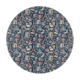 Paris Dark Icons Chic Design カッティングボード