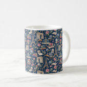 Paris Dark Icons Chic Design コーヒーマグカップ (正面右)