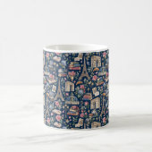 Paris Dark Icons Chic Design コーヒーマグカップ (中央)