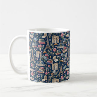 Paris Dark Icons Chic Design コーヒーマグカップ
